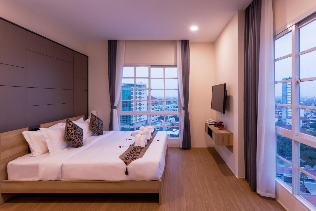 Tk View Hotel & Apartment Phnom Penh Exterior foto