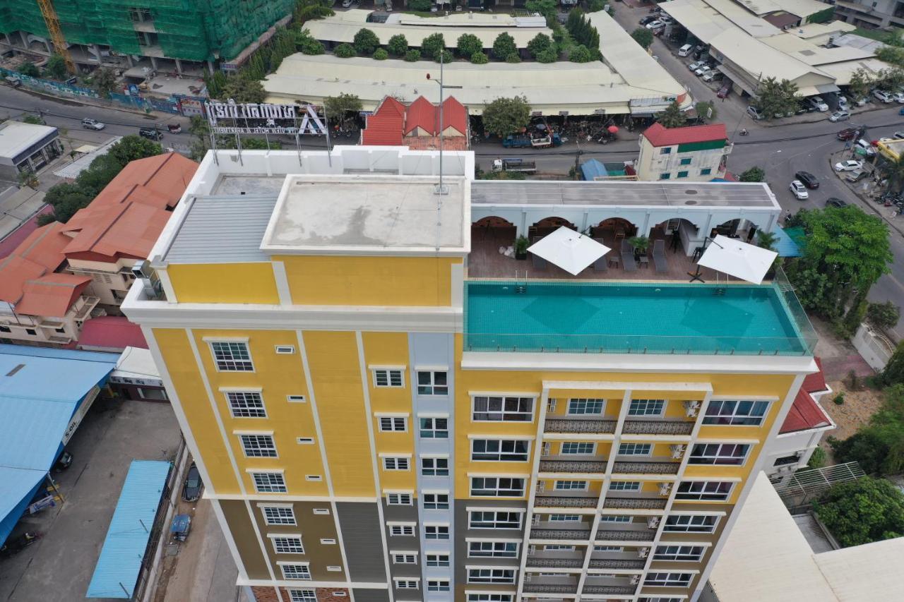 Tk View Hotel & Apartment Phnom Penh Exterior foto